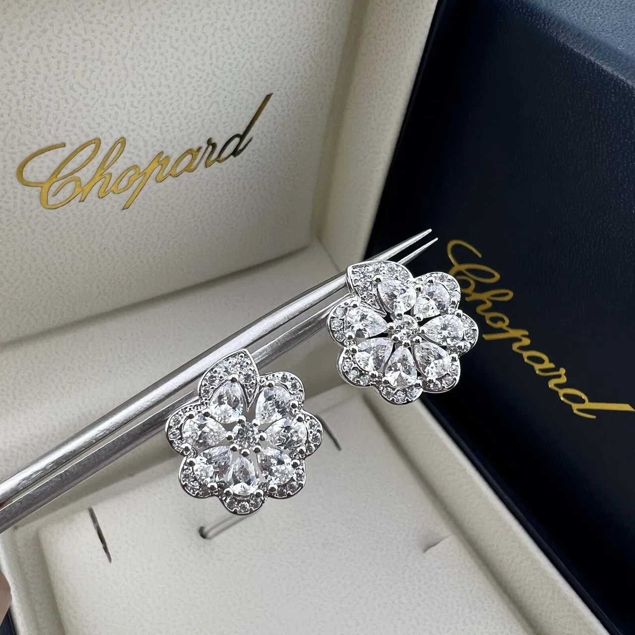 Chopard Floral Ruby and Diamond Earrings 2