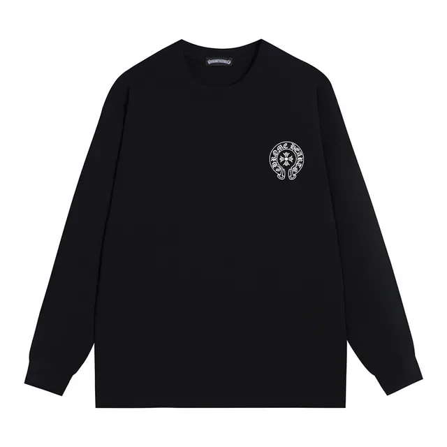 Chrome Hearts Circular Cross Logo Black Long-Sleeve T-Shirt 2