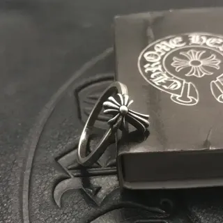 Chrome Hearts Cross Flower Silver Ring