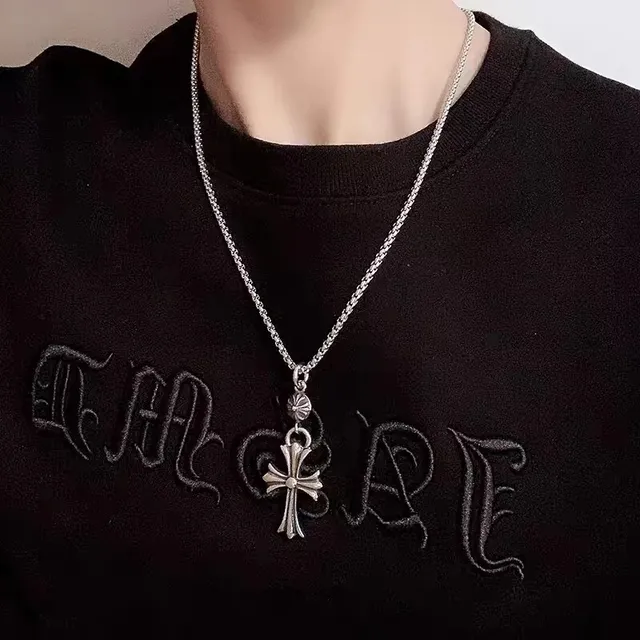 Chrome Hearts 十字架吊坠 银球链项链 2