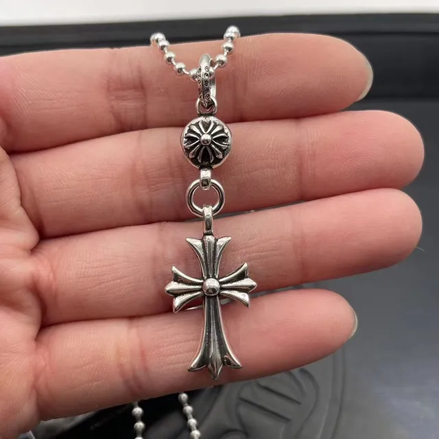 Chrome Hearts 十字架吊坠 银球链项链 4