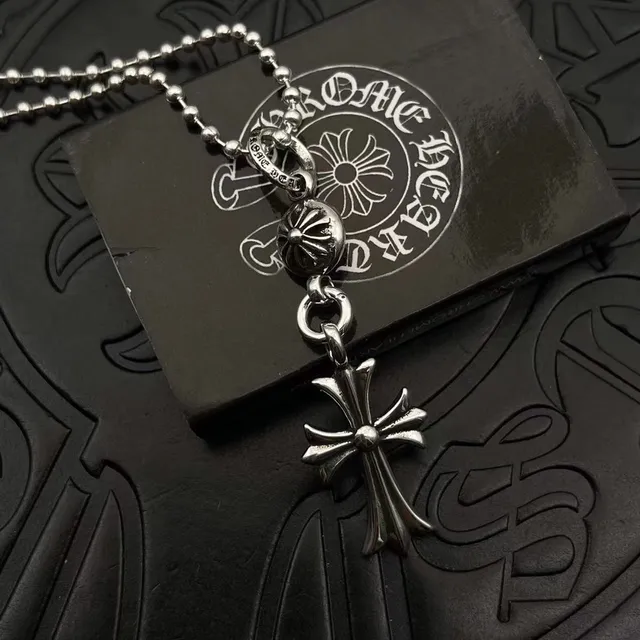 Chrome Hearts 十字架吊坠 银球链项链 5