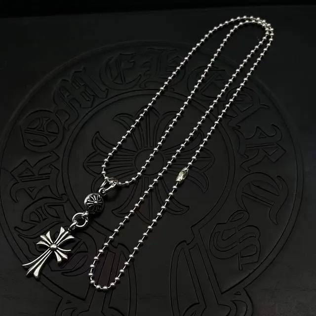 Chrome Hearts 十字架吊坠 银球链项链 7