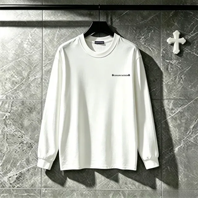Chrome Hearts Floral Grid Graphic Black Long-Sleeve T-Shirt 7