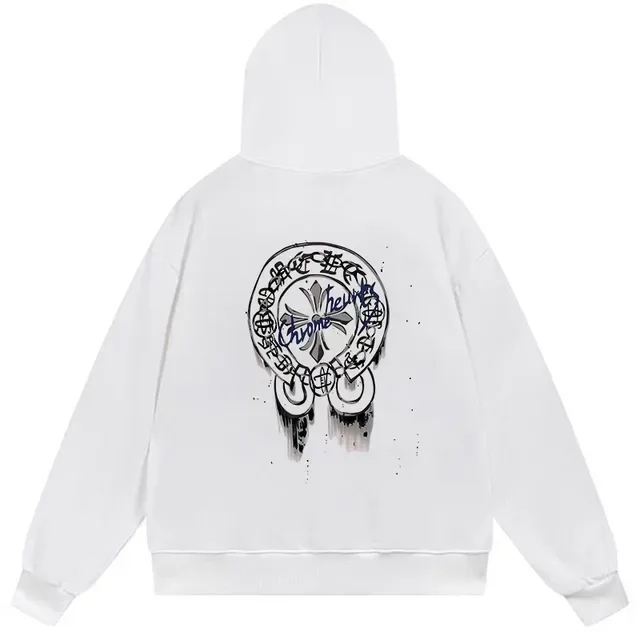 Chrome Hearts Graphic Back Dripping Cross Hoodie 2
