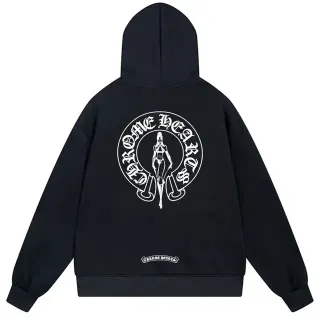 Chrome Hearts Graphic-Back Oversized Black Hoodie by Chrome Hearts — hoodies supplier, yupoo album photo