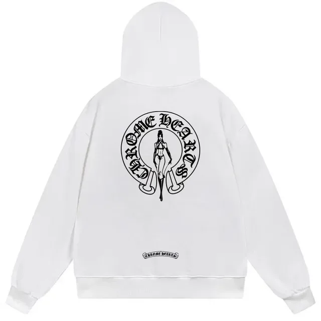 Chrome Hearts Graphic-Back Oversized Black Hoodie 2