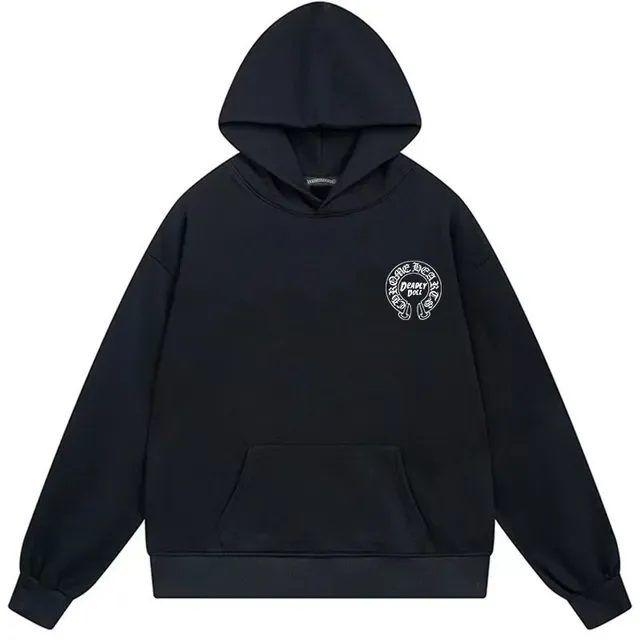 Chrome Hearts Graphic-Back Oversized Black Hoodie 3