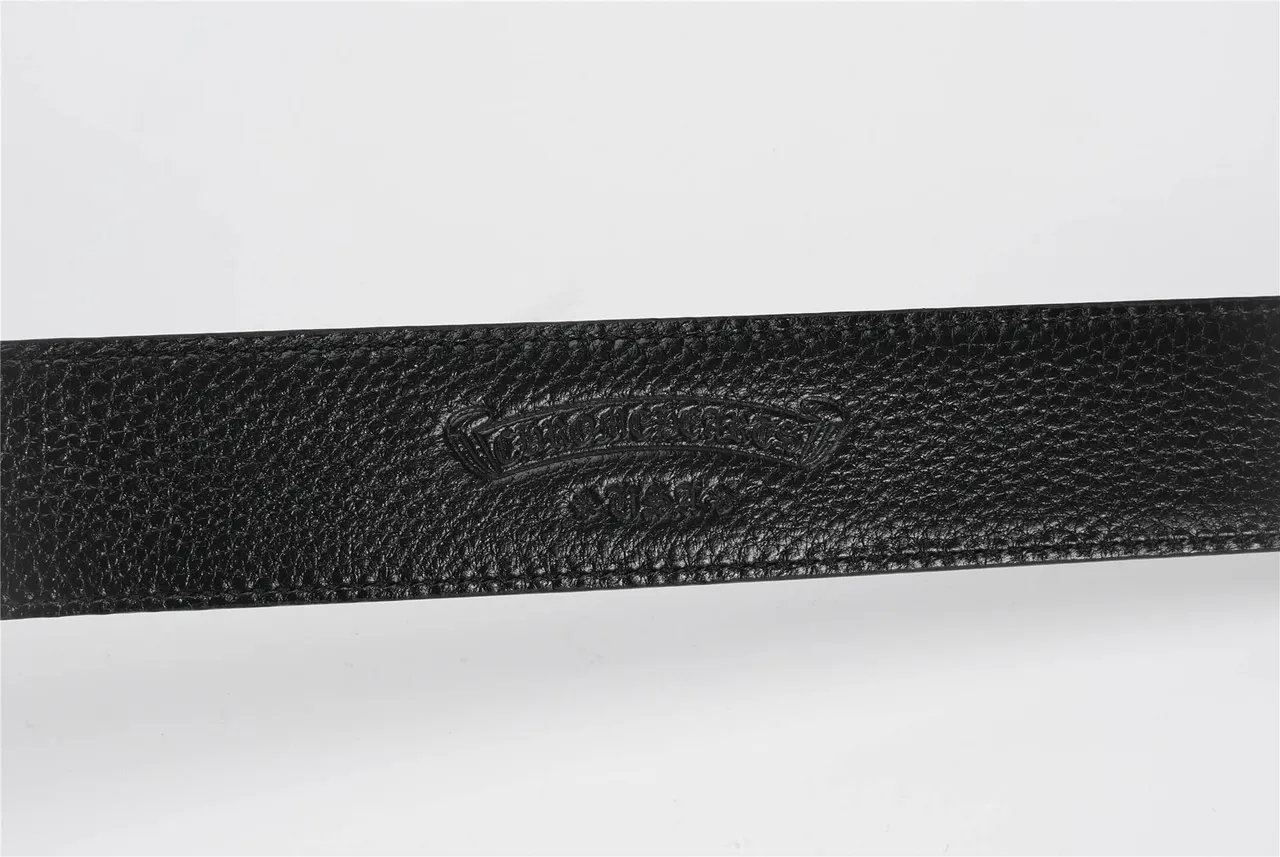 Chrome Hearts 马耳他十字 黑色鳄鱼皮皮带 9