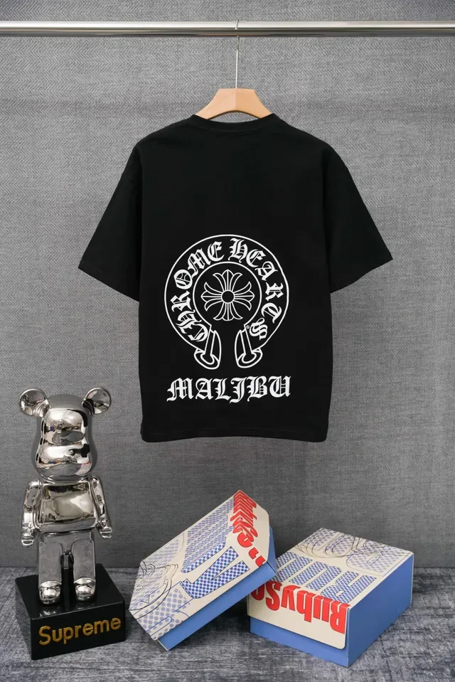 Chrome Hearts সাদা এমব্রয়ডারি লোগো পকেট টি-শার্ট 2