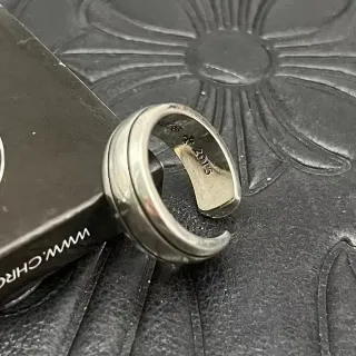 Chrome Hearts Silver Triple-Layer Rotating Spinner Ring