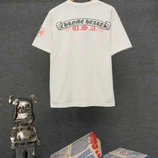 Chrome Hearts U.S.A. Graphic Back Print White T-Shirt