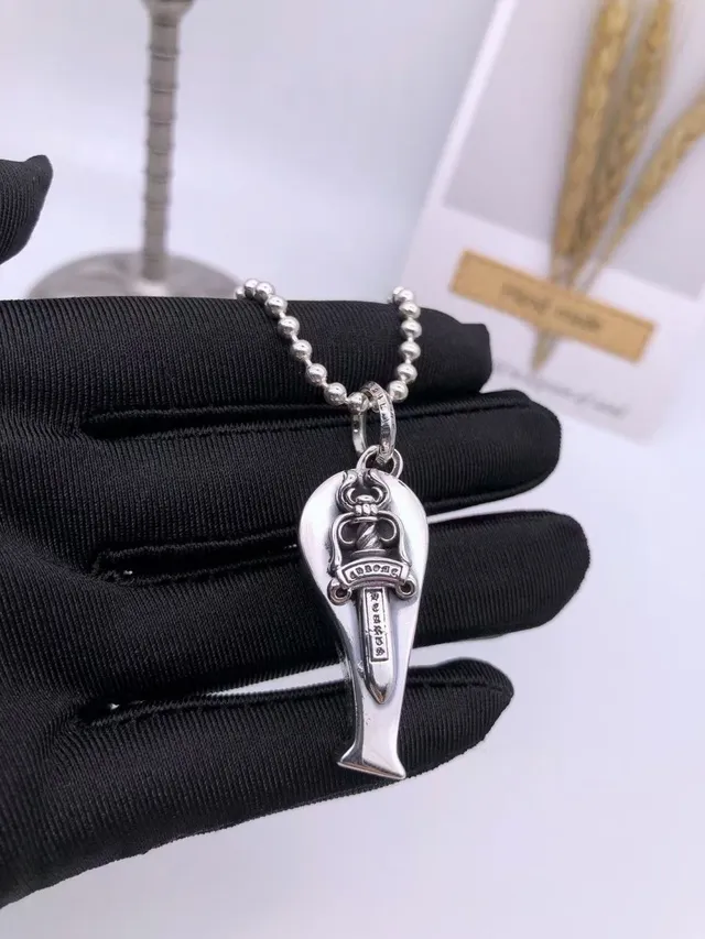 Chrome Hearts pendentif sifflet collier en argent 2