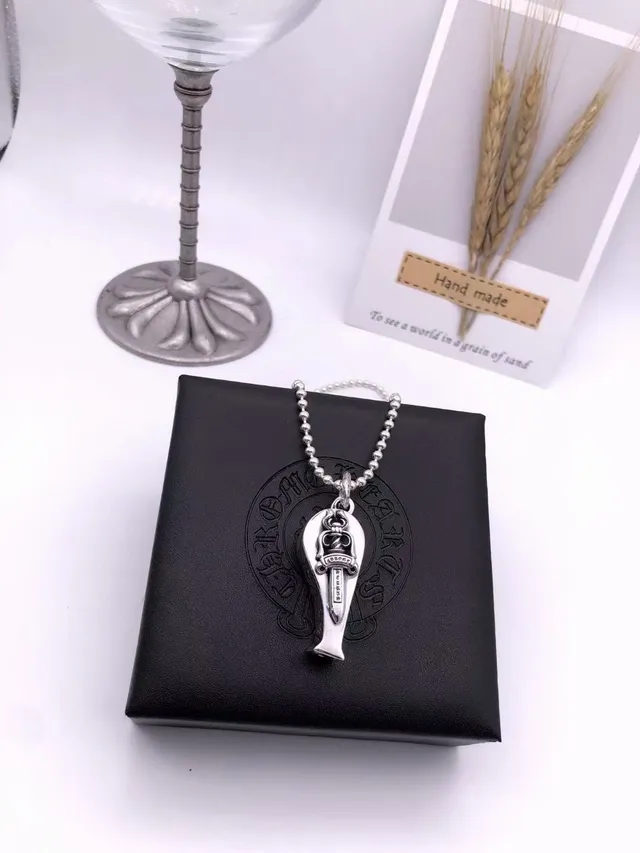 Chrome Hearts pendentif sifflet collier en argent 3
