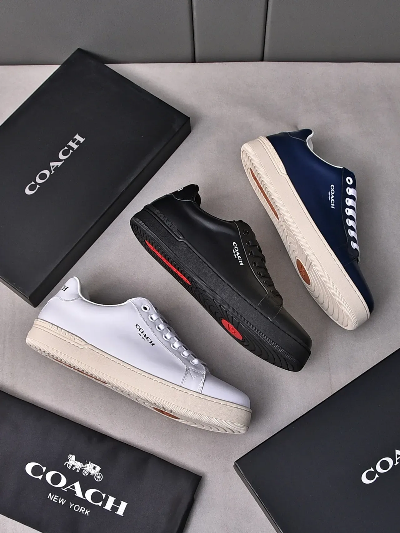 Coach Black Leather Lifestyle Sneakers 2