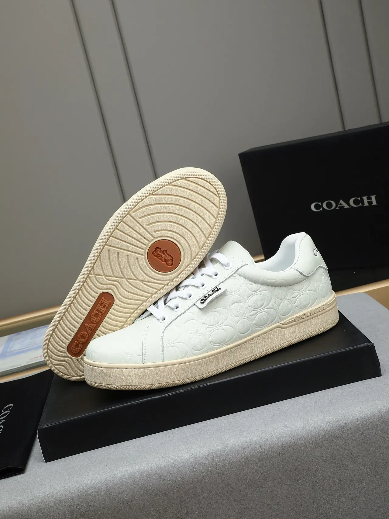 Coach Monogram Embossed Low-Top Lifestyle Sneaker 4