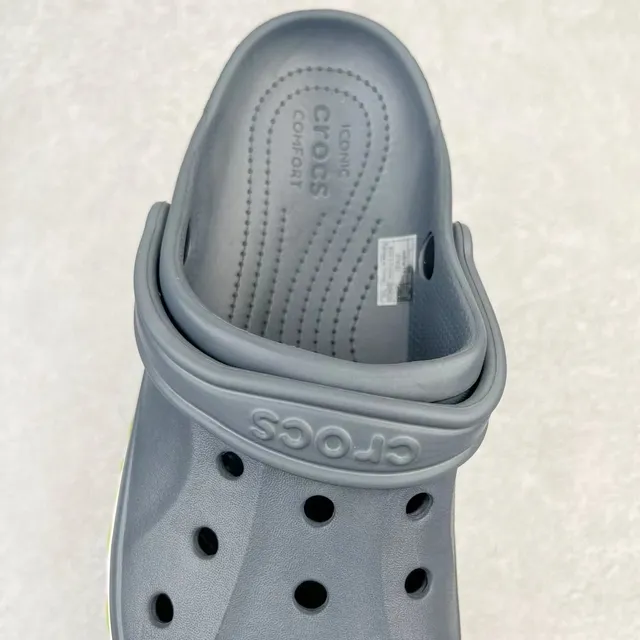 Crocs Classic Clog Navy and Lime Green Clogs 5