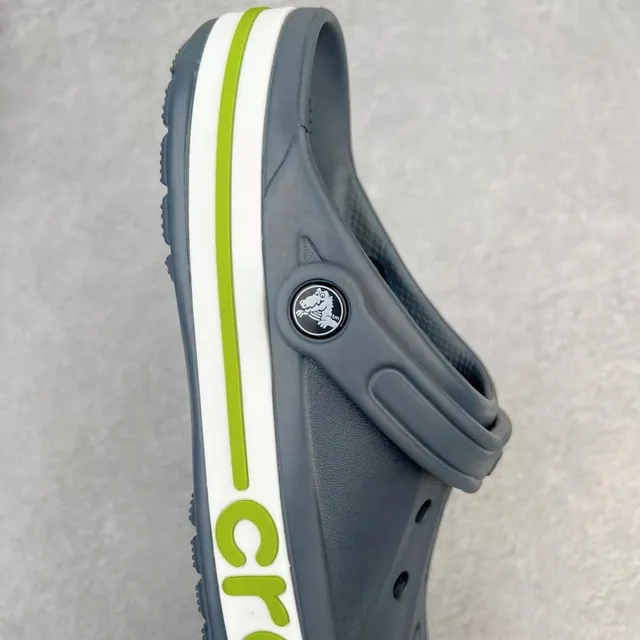 Crocs Classic Clog Navy and Lime Green Clogs 6