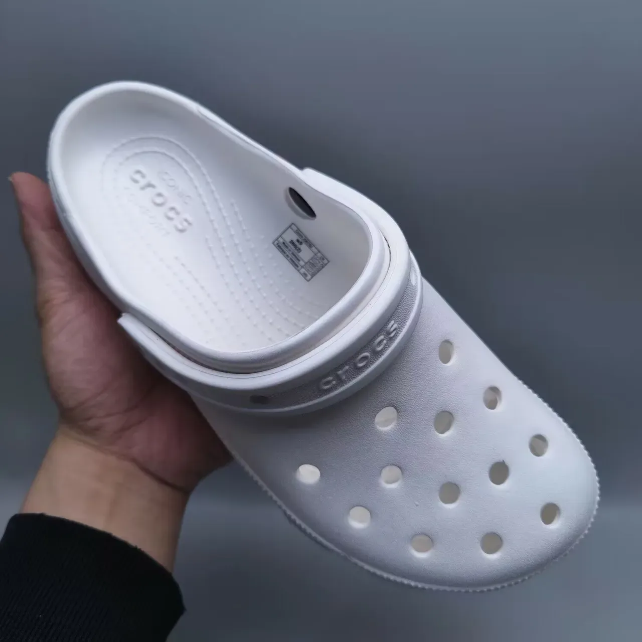 Crocs Classic Clog Blanc Mousse Moldée 3