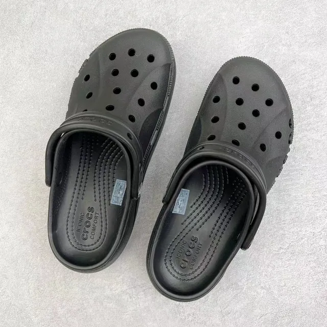 Crocs Echo Clog Negro Espuma Moldada Zueco de Plataforma 8
