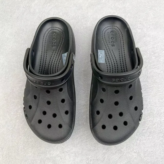Crocs Echo Clog Negro Espuma Moldada Zueco de Plataforma 9