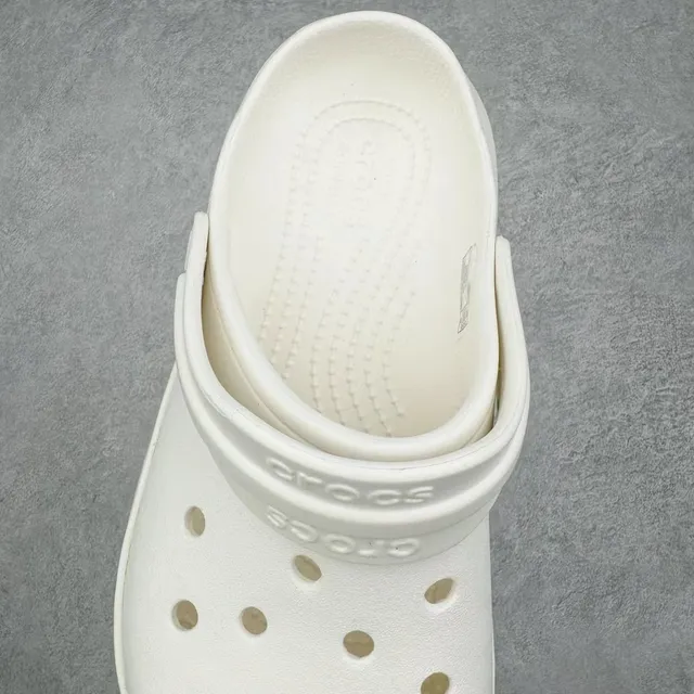 Crocs Echo সাদা লাল প্ল্যাটফর্ম সোল সমঞ্জস্যযোগ্য পট্টা ক্লগ 5