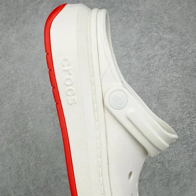 Crocs Echo সাদা লাল প্ল্যাটফর্ম সোল সমঞ্জস্যযোগ্য পট্টা ক্লগ 6