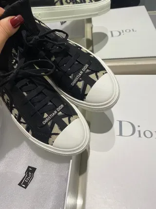Dior B23 Sneakers lifestyle noir et beige à l'impression monogram 6