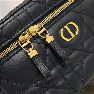 Dior सौंदर्य केस Navy Oblique Monogram Boston Bag 24