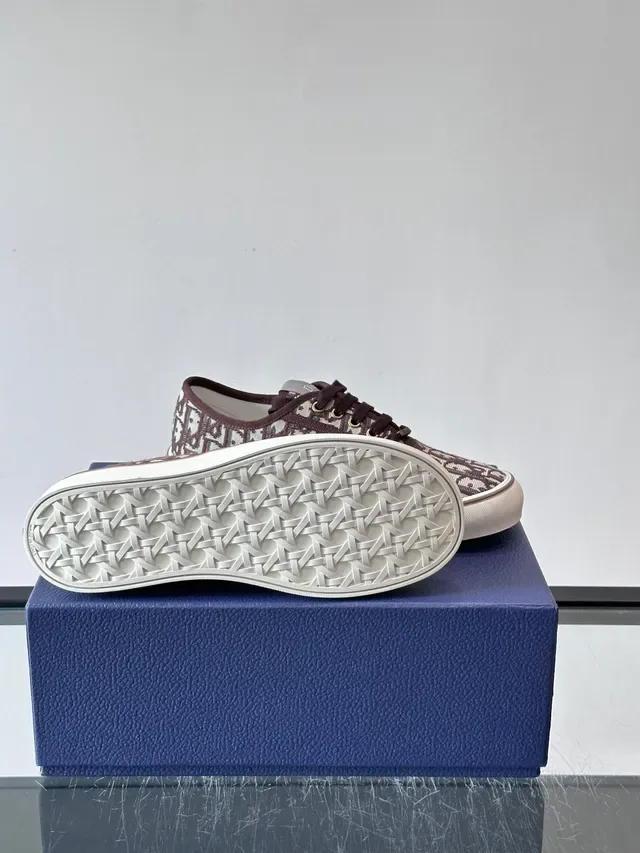Dior Beige Brown Monogrammed Canvas Low-Top Lifestyle Sneakers 2
