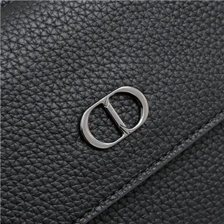 Dior Black Grained Leather Flap-Top Closure Messenger Bag 7