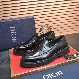 Dior काला Penny Strap लूफर