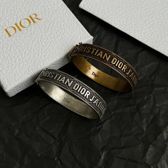 Dior J'adore Engraved Silver Cuff Bracelet 4