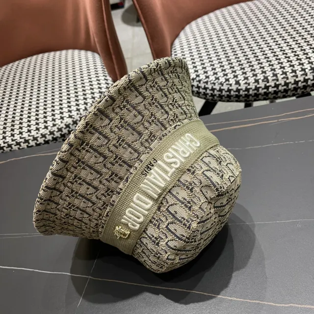 Dior Oblique Monogram Beige and Black Bucket Hat 3