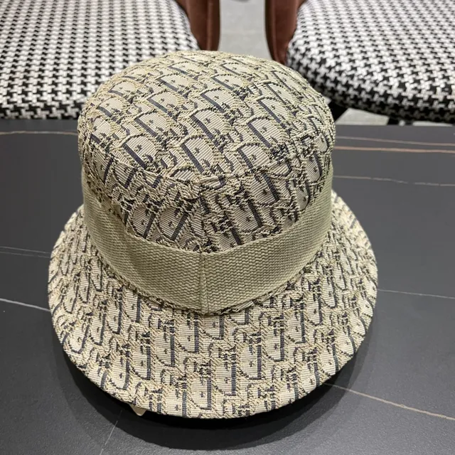 Dior Oblique Monogram Beige and Black Bucket Hat 7