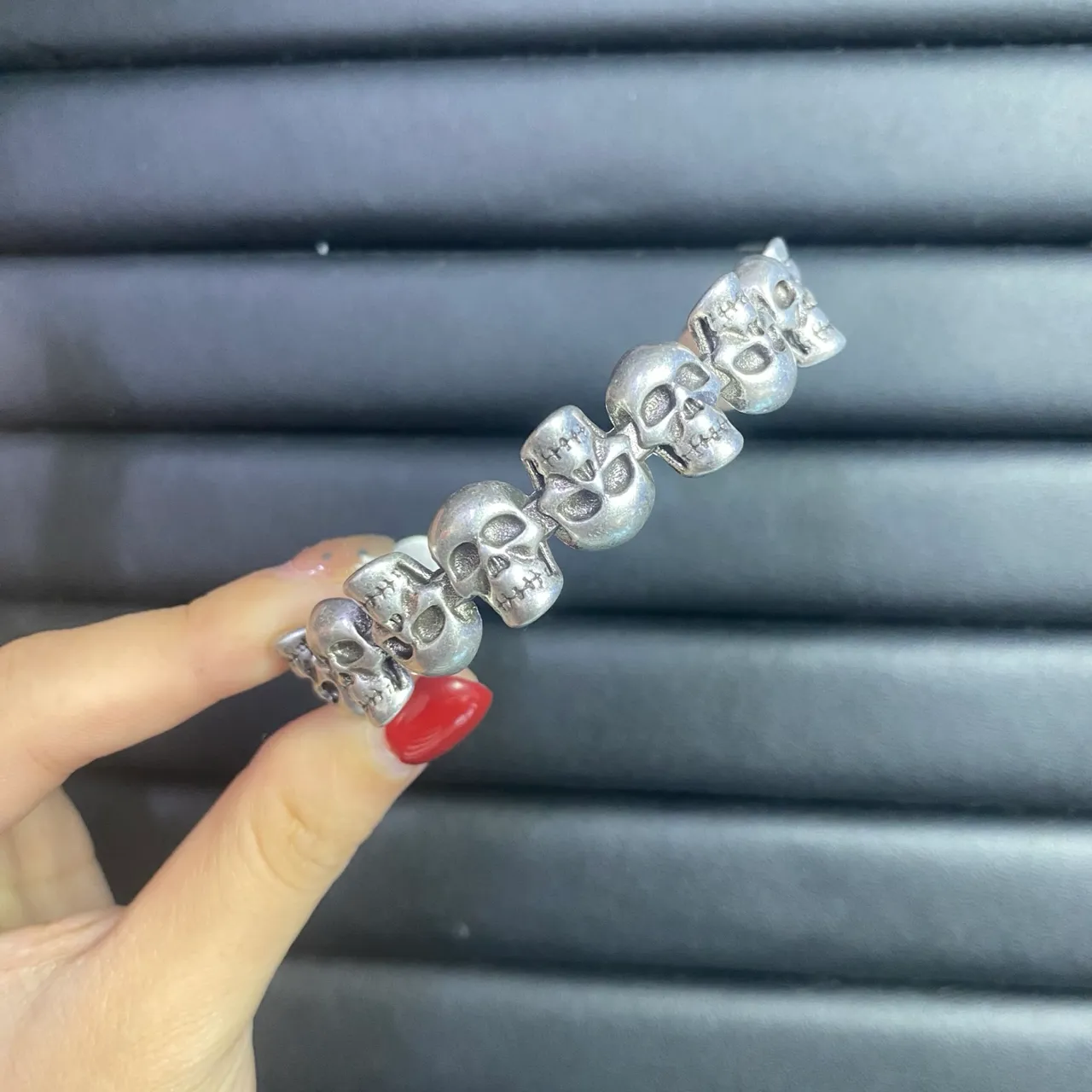 Dior Orange Gold Enamel-Letter Logo Pearl-Accented Bracelet 8
