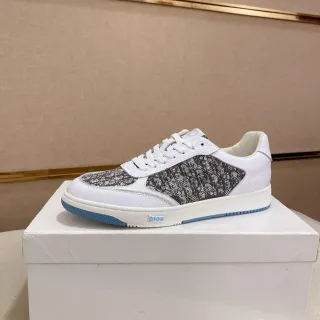 Dior 白灰低帮 印花纺织面板 生活方式运动鞋