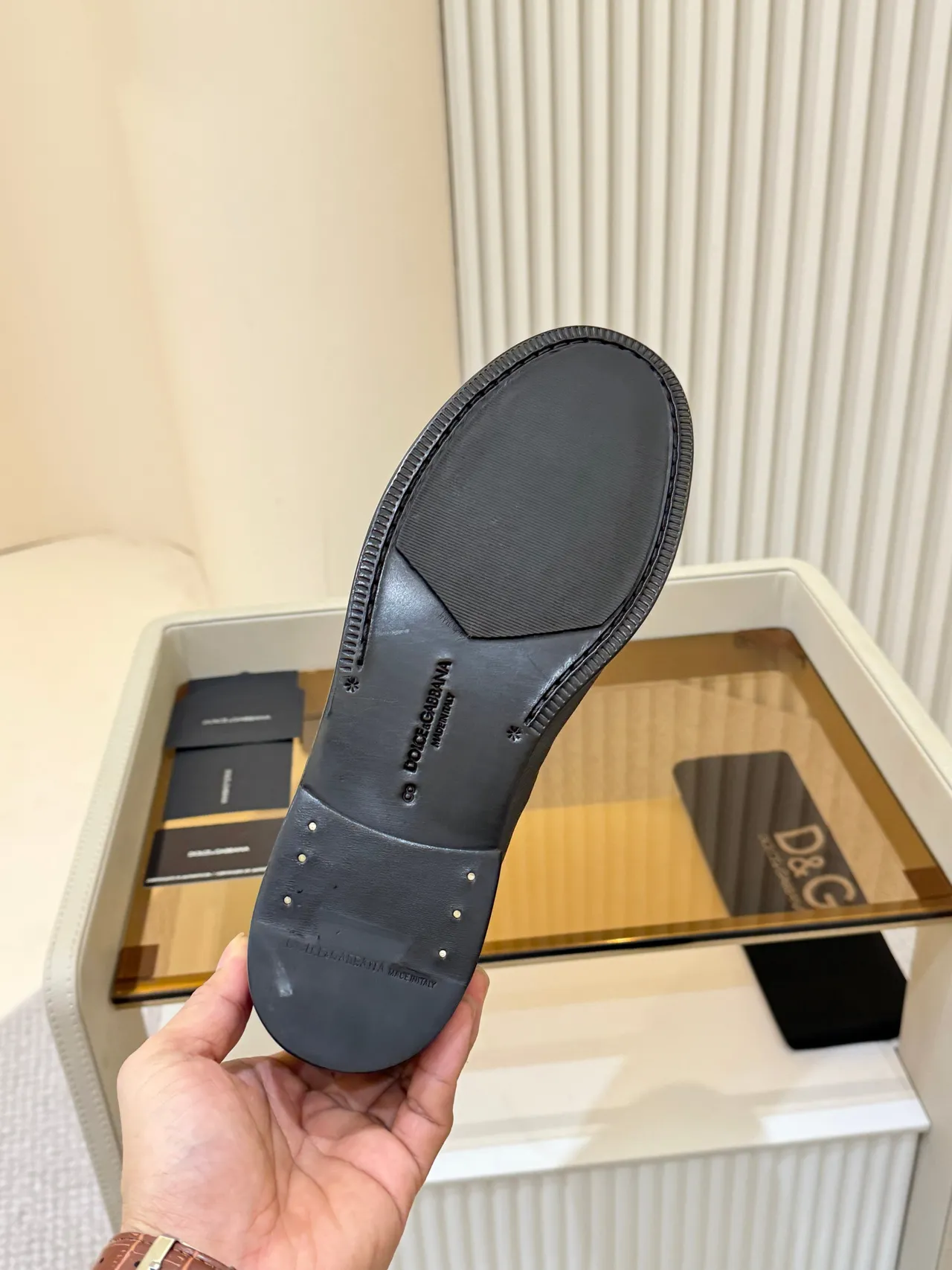 Dolce & Gabbana Penny Loafer 黑色粒纹皮革乐福鞋 2