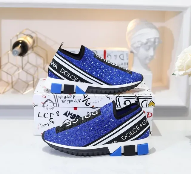 Dolce & Gabbana Speed Trainer 水晶蓝生活方式运动鞋 3