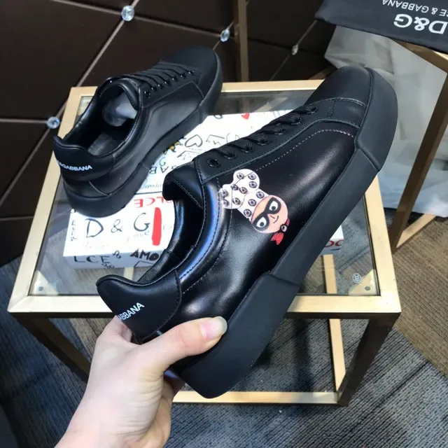 Dolce & Gabbana Sneakers Lifestyle en Cuir Noir 5