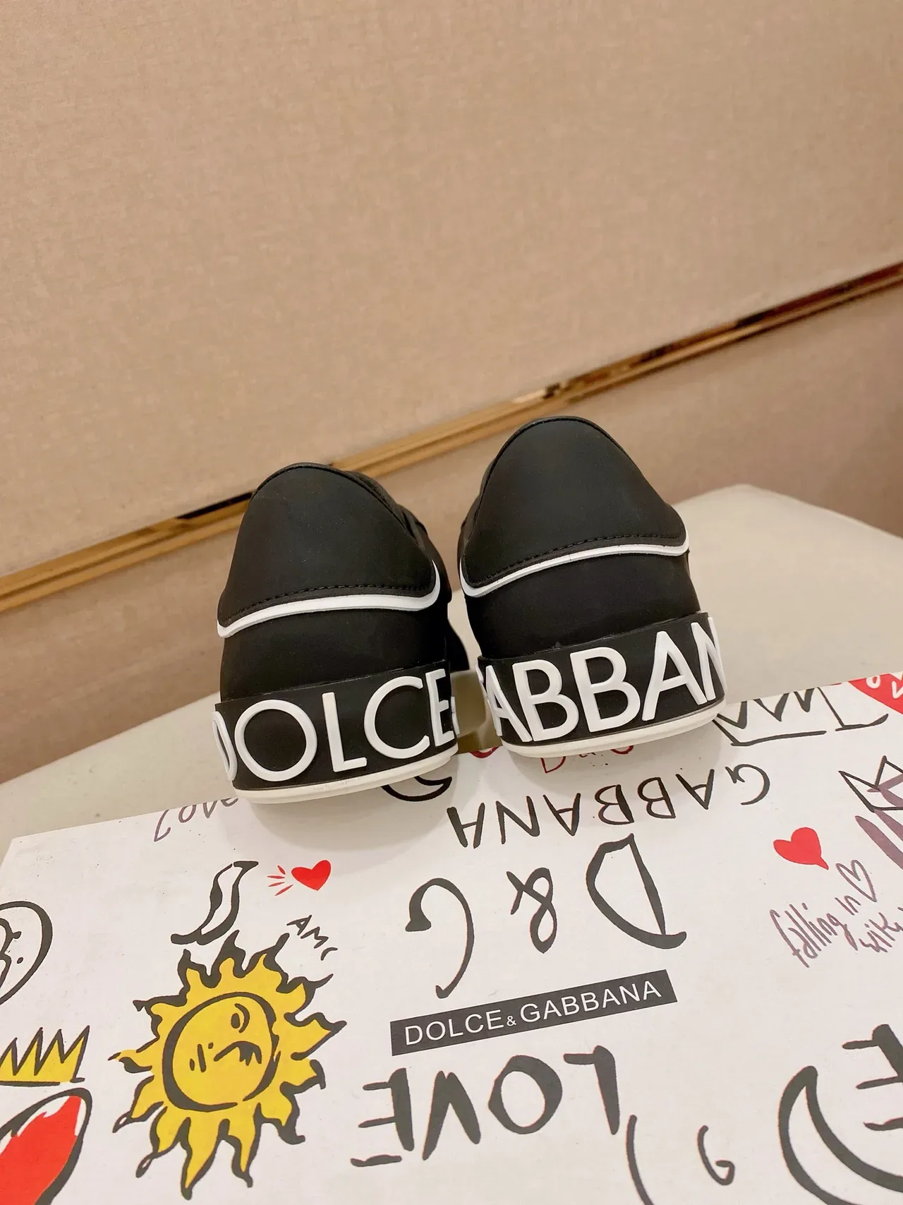 Dolce & Gabbana Black Suede and Nylon Lifestyle Sneaker 3