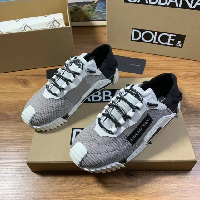 Dolce & Gabbana Gray and White Mesh Lifestyle Sneaker 8