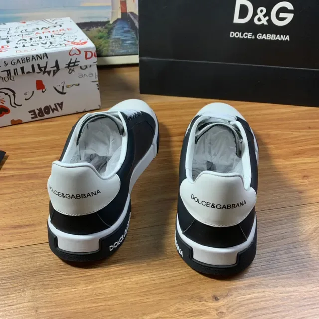 Dolce & Gabbana Portofino সাদা এবং কালো লাইফস্টাইল স্নিকার 7