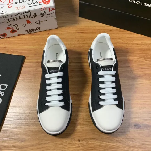 Dolce & Gabbana Portofino সাদা এবং কালো লাইফস্টাইল স্নিকার 9