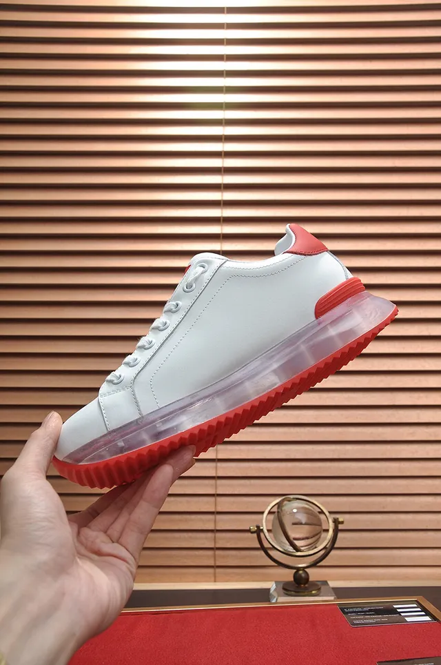 Dolce & Gabbana blanco rojo cuero superior DG Logo zapatillas lifestyle 6
