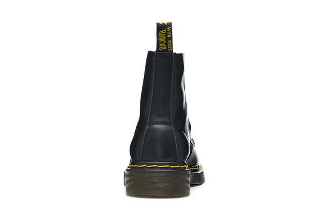 Dr. Martens 1460 Bottine en Cuir Noir Lisse Martin 5