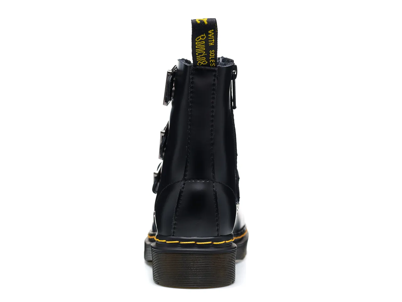 Dr. Martens Sangle à trois boucles cuir noir bottine Martin 5
