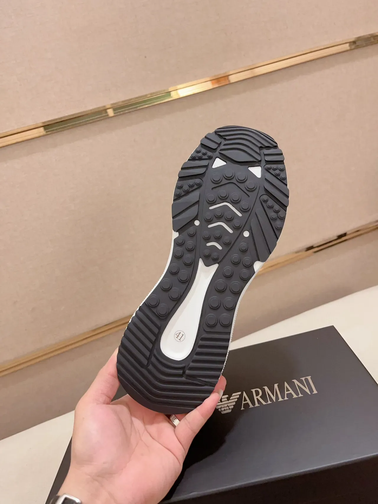 Emporio Armani EA7 Mesh and Blue Accent Lifestyle Sneakers 9
