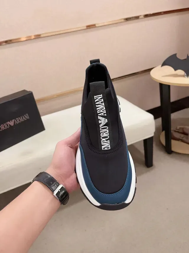 Emporio Armani Slip-On Zapatillas Bloque de Color Lifestyle 2