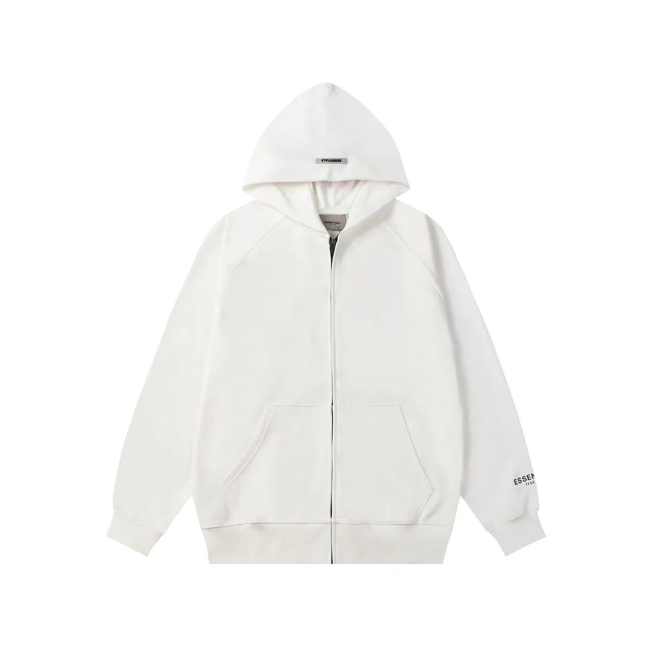 Fear of God Essentials هودي أوفر سايز بأكمام راغلان وإغلاق كامل 5